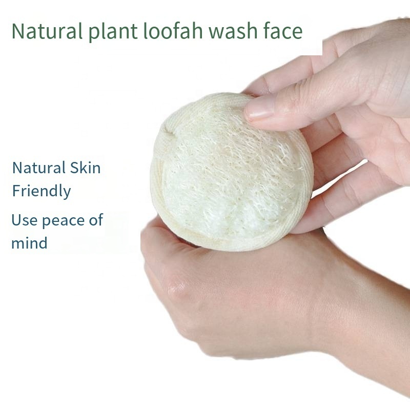 Natural Loofah Sponge Exfoliating Bath Sponge Shower Luffa Foot Scrubber Face Cleaning Rubbing Makeup Remover