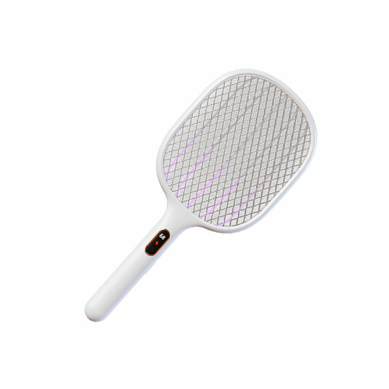 xiaomi youpin Qualitell Wholesale USB Rechargeable LED Mosquito Bat Racket 3 Layer Safety Net Electric Mosquito Swatter