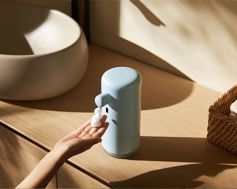 Xiaomi Mijia Automatic Hand Wash Machine Cute Version Blue Type-C Recharge 320ML IPX5 Waterpoof Long battery soap dispenser life