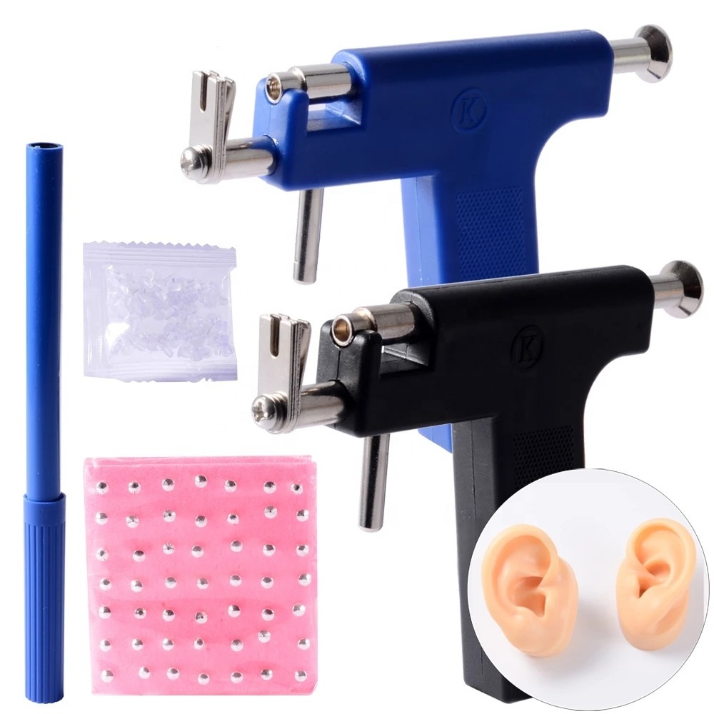 Professional Piercing Gun Tools Kit Ear Helix Lobe Piercing Tools Set No Pain Safe Sterile No infection Ear Studs Body Piercing