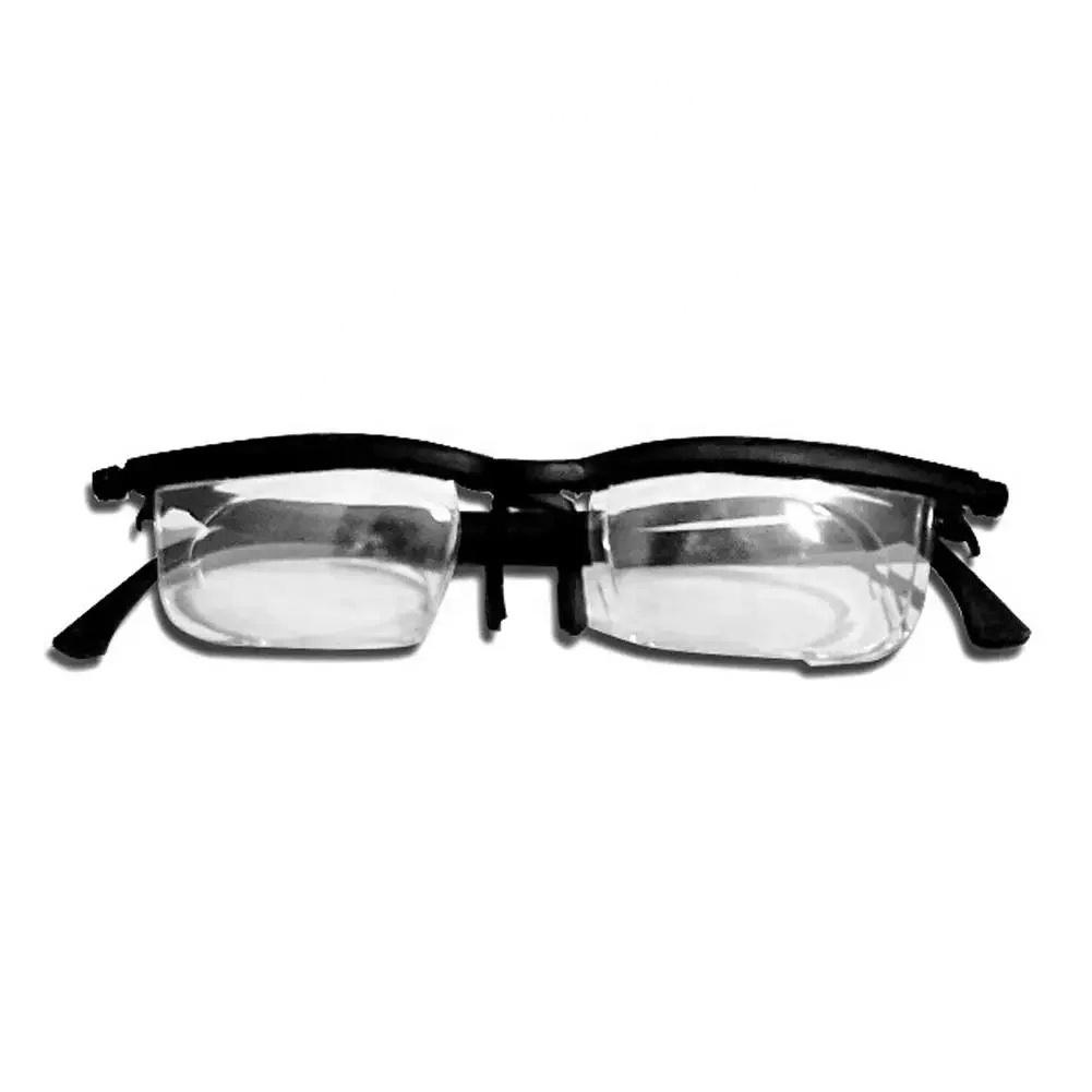 Adjustable Glasses Variable Focus Eyeglasses for Computer Reading Distance Vision Glasses Variable Focus Black Frame Glasses