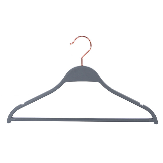 Hot Selling Zara Style Plastic Hanger Plastic Clothes Hangers with Non-slip Bar