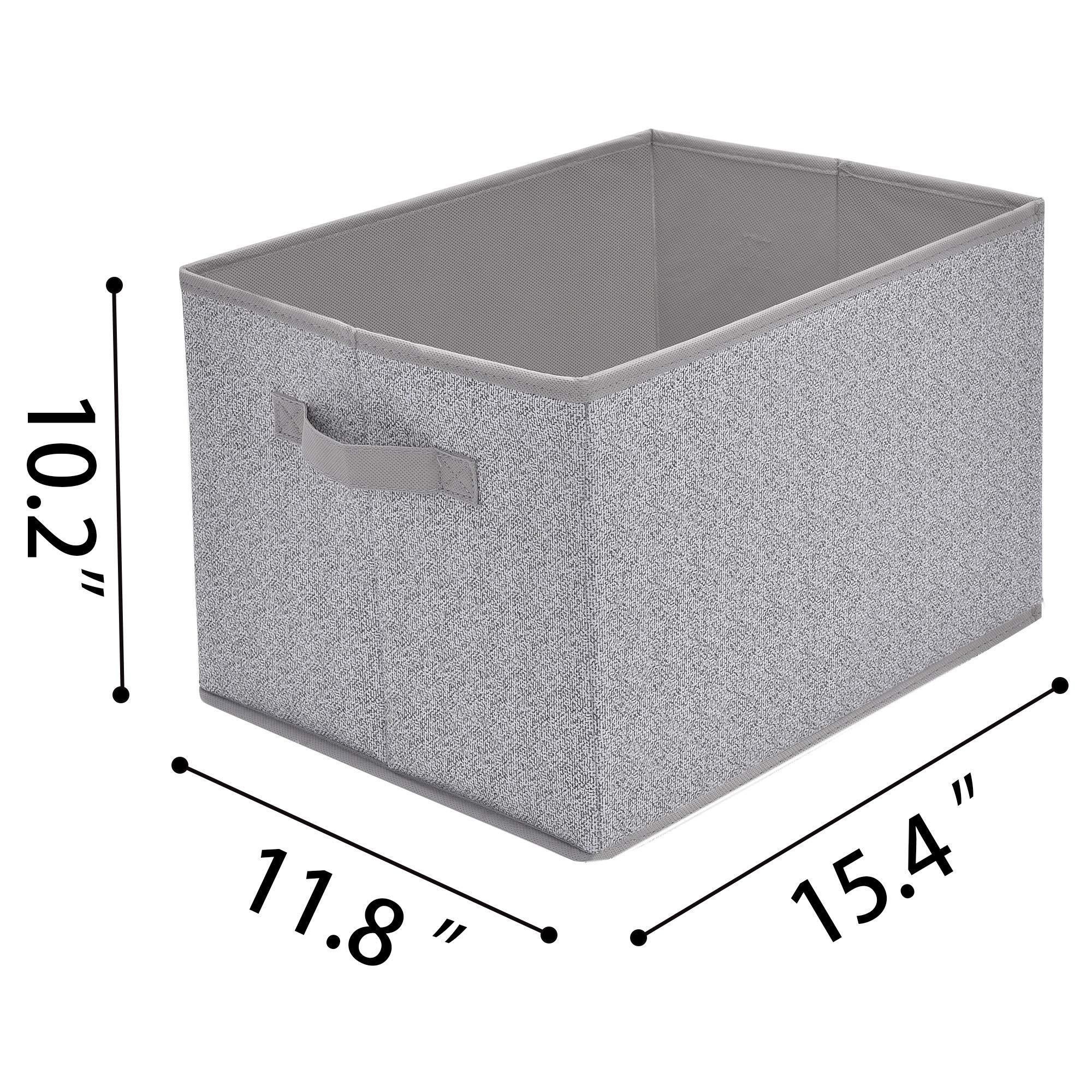 Storage Bins for Closet with Lids and Handles Rectangle Storage Box Fabric Storage Baskets Containers