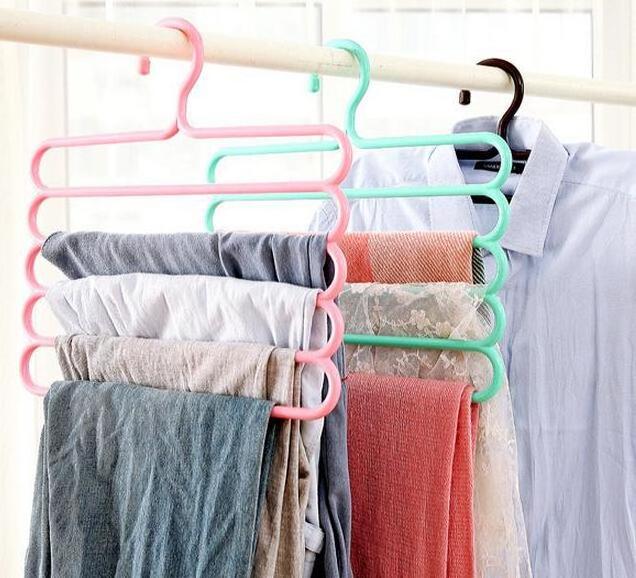 Multiple Colors Pant Hangers Plastic Scarf Hanger Hijab Hangers for Tie Belt