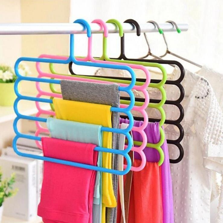 Multiple Colors Pant Hangers Plastic Scarf Hanger Hijab Hangers for Tie Belt