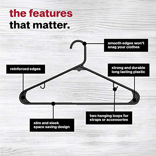 Manufacturer Hangers Black Plastic Clothes Hangers Clothing Hangers Standard PP Living Room Single Clothing Organizer Daily Life