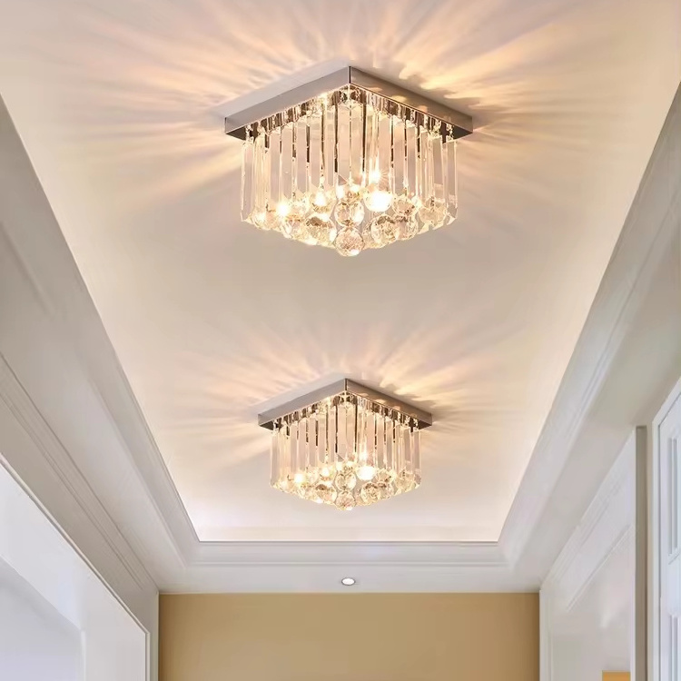 Ceiling light porch light aisle light luxury crystal cloakroom modern simple balcony corridor new lamps