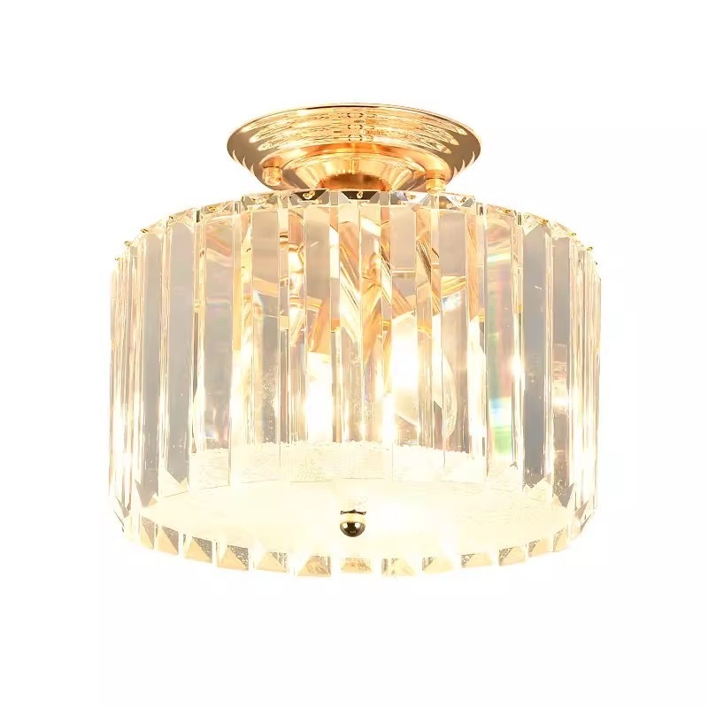 Modern simple crystal chandelier light luxury minimalist aisle light corridor porch entry light