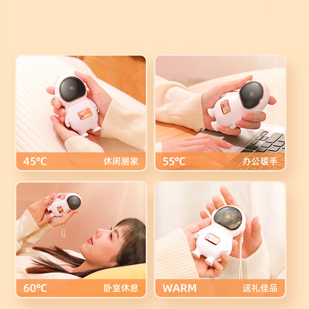 Stove Hand Warmers Small Rechargeable Usb Hand Warm Pad Self-heating Gift Astronaut Cartoon Warm Baby