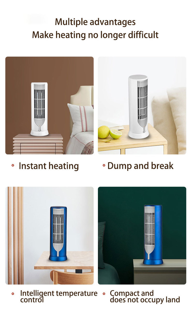 1000w Silent Portable Energy Saving Fast Heating Ptc Ceramic Space Air Hot Plug-in Smart Fan Heater For Office Home Bedroom