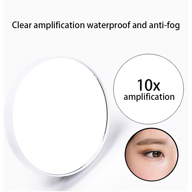 10X 20X Magnification Mini Glass Makeup Portable And Practical Suction Cup Magnifying Beauty Hi Mirror