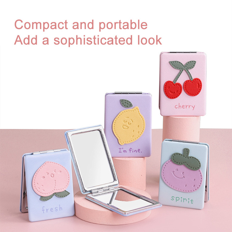 Up Round Pocket Cosmetic Compact Mini Small Mirror For Girl Makeup Vanity