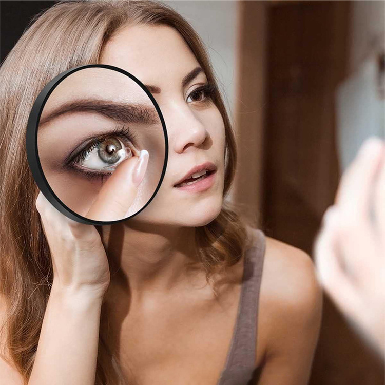 10X 20X Magnification Mini Glass Makeup Portable And Practical Suction Cup Magnifying Beauty Hi Mirror