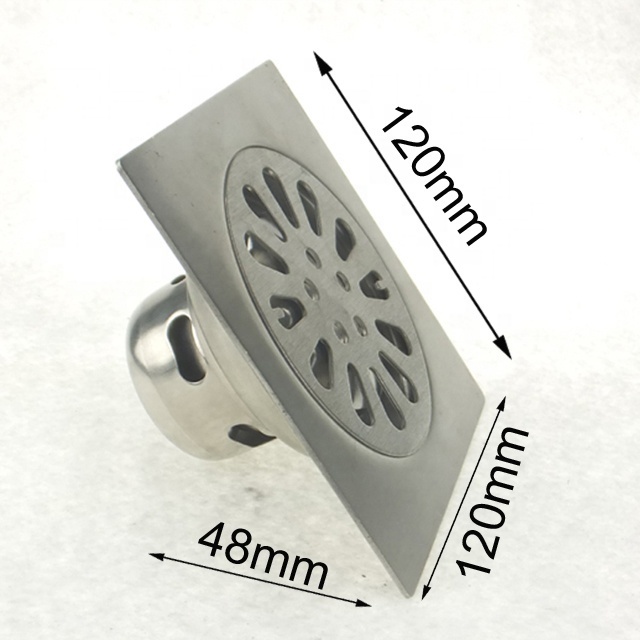 flow fast shower room floor trap sizes 12*12/smart drain/stainless steel floor trap drains