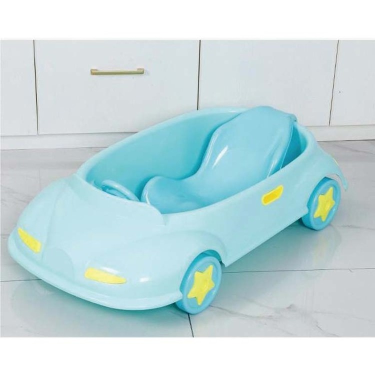 Infant foldable bathtub plastic child size car shape baby folding portable bathtub