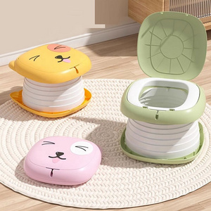 OEM Custom Wholesale Baby Toilet Folding Small Size Toilet Seat Outdoor Toilet Portable Potty Training For Kids