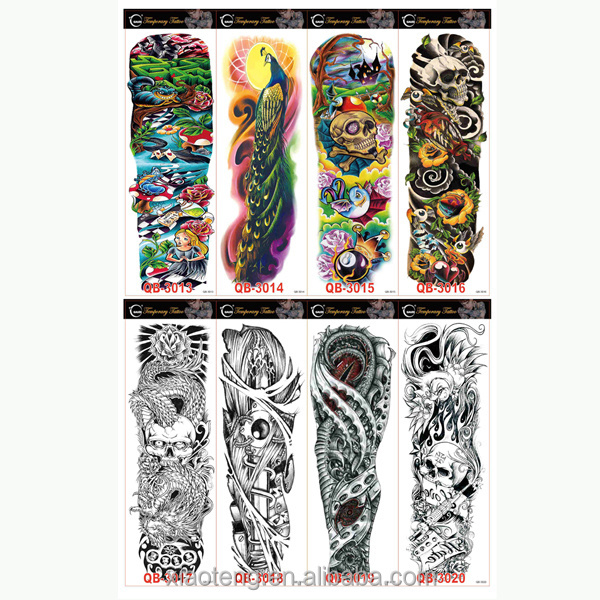 fake arm sleeve skull/zodiac tattoo sticker