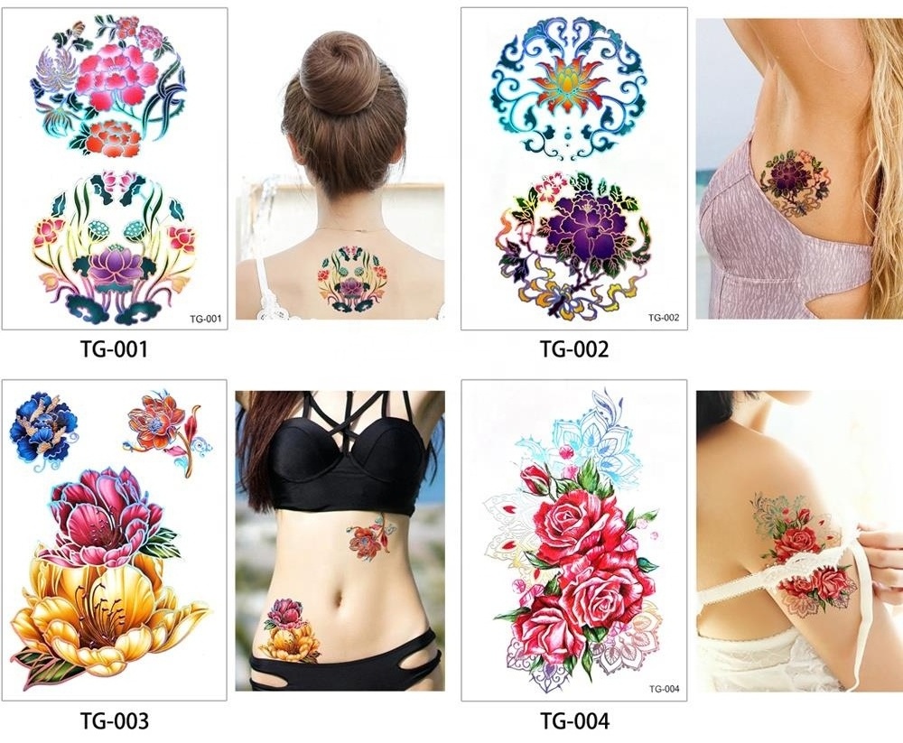 TG-005 nail tatoo gilding bride tattoo sticker 3d tattoo art sticker