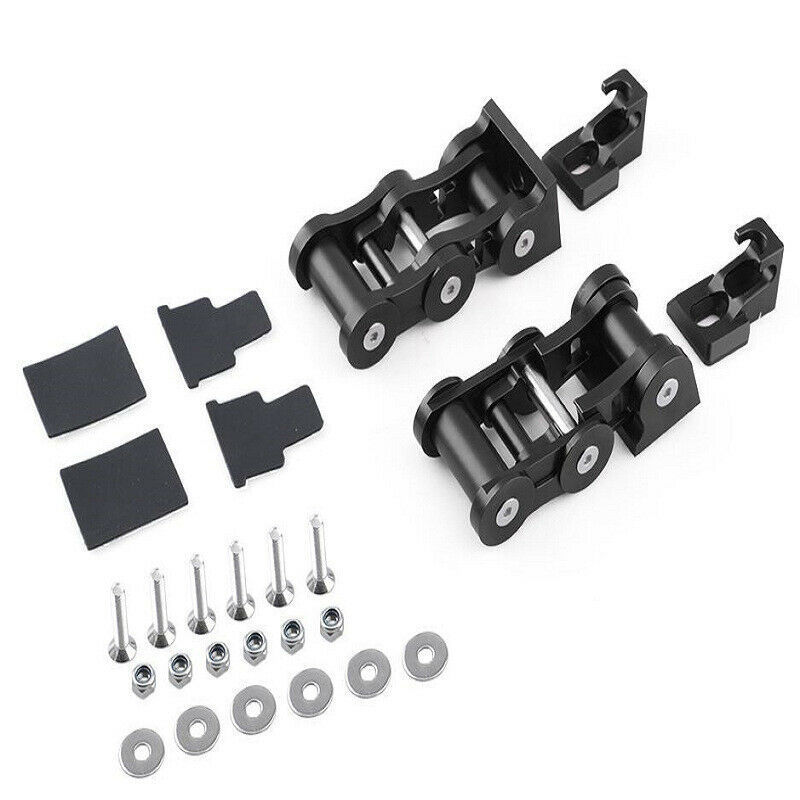 Hot sale black aluminum lock bonnet lock kit for Jeep Wrangler JK