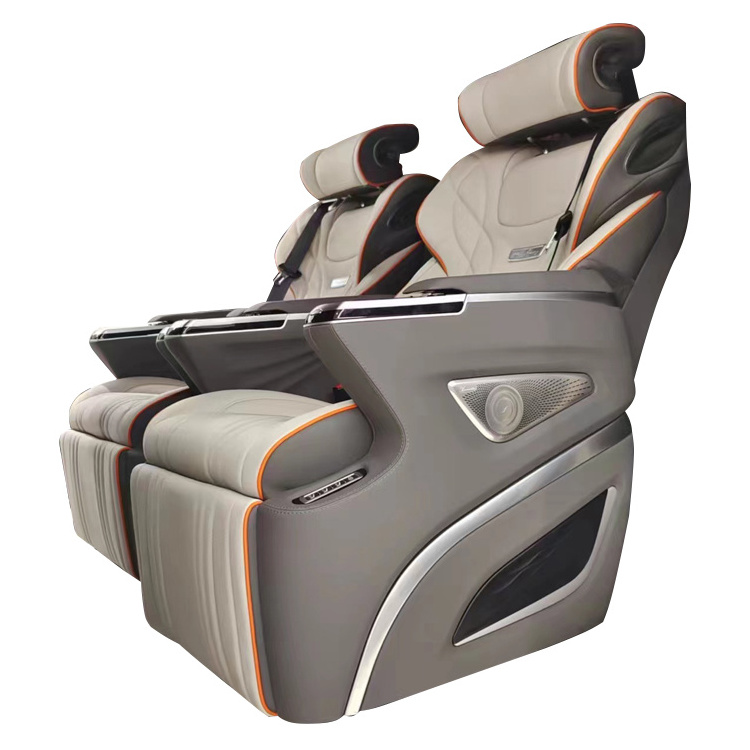 black Vip Luxury Electric Reclining Leather Car Seat For benz Vito Viano W447 V250