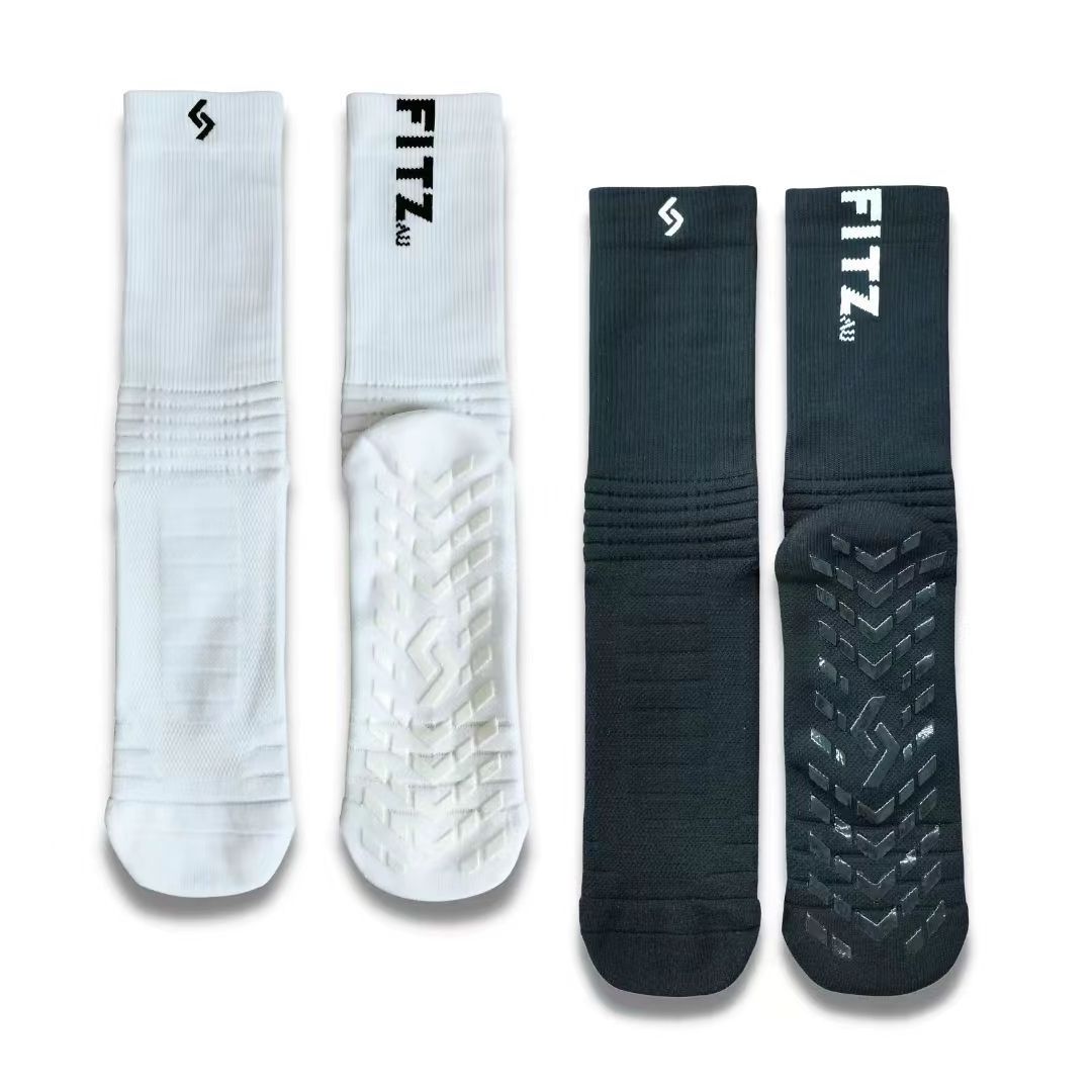 Popular  Custom Soccer grip socks for men and women wear-resistant anti slip football Socks  lowest order quantity crew socks