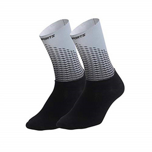 Cheap Wholesale Custom Print Color Compression Sport Running Professional Cycling Socks