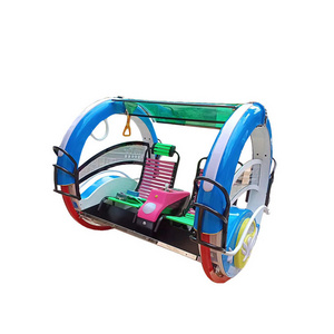 Cheap children's adult amusement 360 rolling car swing for sale