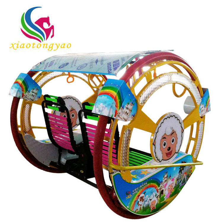 Factory customized outdoor carnival classic Led rolling happy car