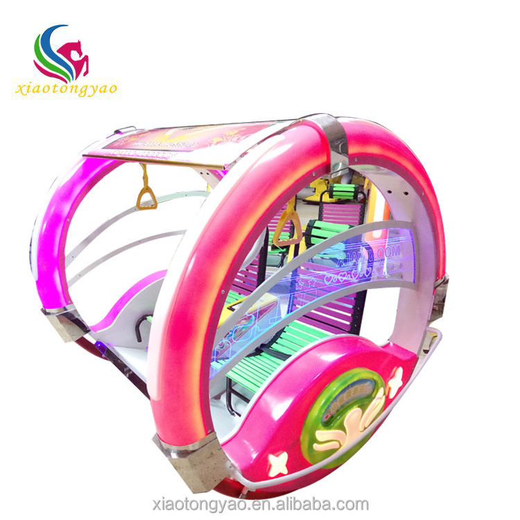 Hot selling children car 2 seats adult happy car swing PVC and hardware amusement park rides happy rolling car