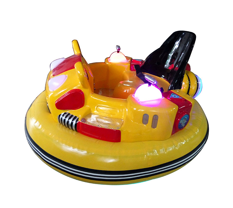 Interesting battery dodge laser shooting inflatable UFO rubber cushion mini bumper car