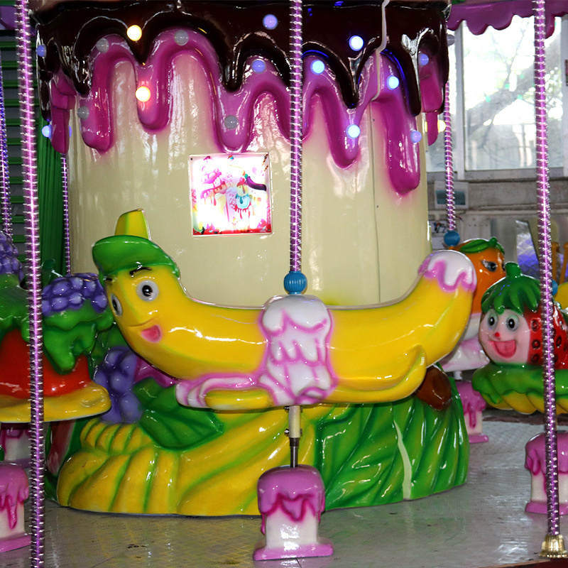 New Arrival Large Amusement Park Equipment Kids Merry Go Round 12 seats Kids Carousel Horse Rides For Sale