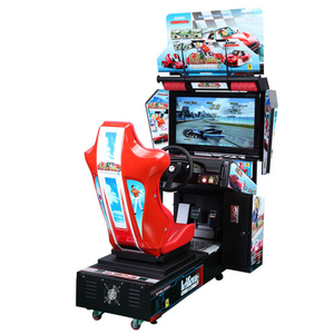 Coin operated electronic children riding driving children's arcade racing game simulator