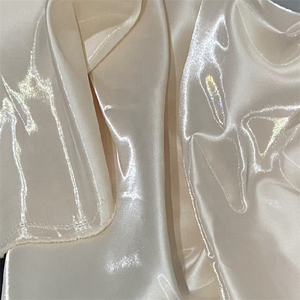 Cheap Sale Metallic Liquid Satin Fabric Crystal Shiny Satin Fabric For Wedding Dress