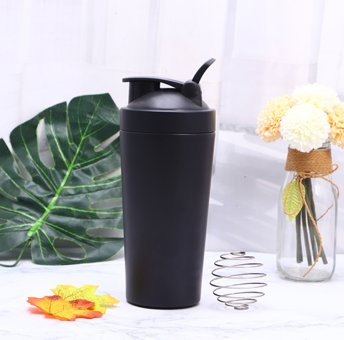 Popular For Gym Protein Shaker with Visible Window Stainless Steel Shaker Bottle