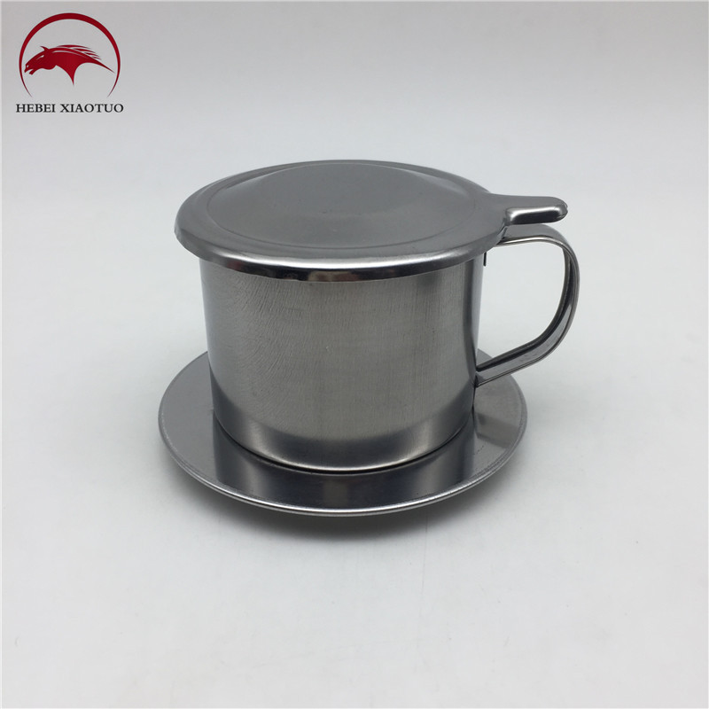 Professional vietnam coffee basket filter paperless stainless steel vietnamese coffee filter