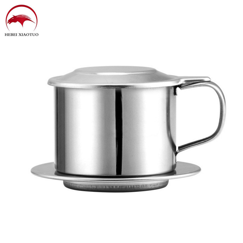 Professional vietnam coffee basket filter paperless stainless steel vietnamese coffee filter