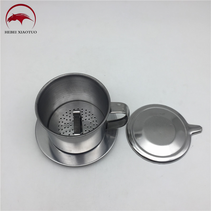 Professional vietnam coffee basket filter paperless stainless steel vietnamese coffee filter