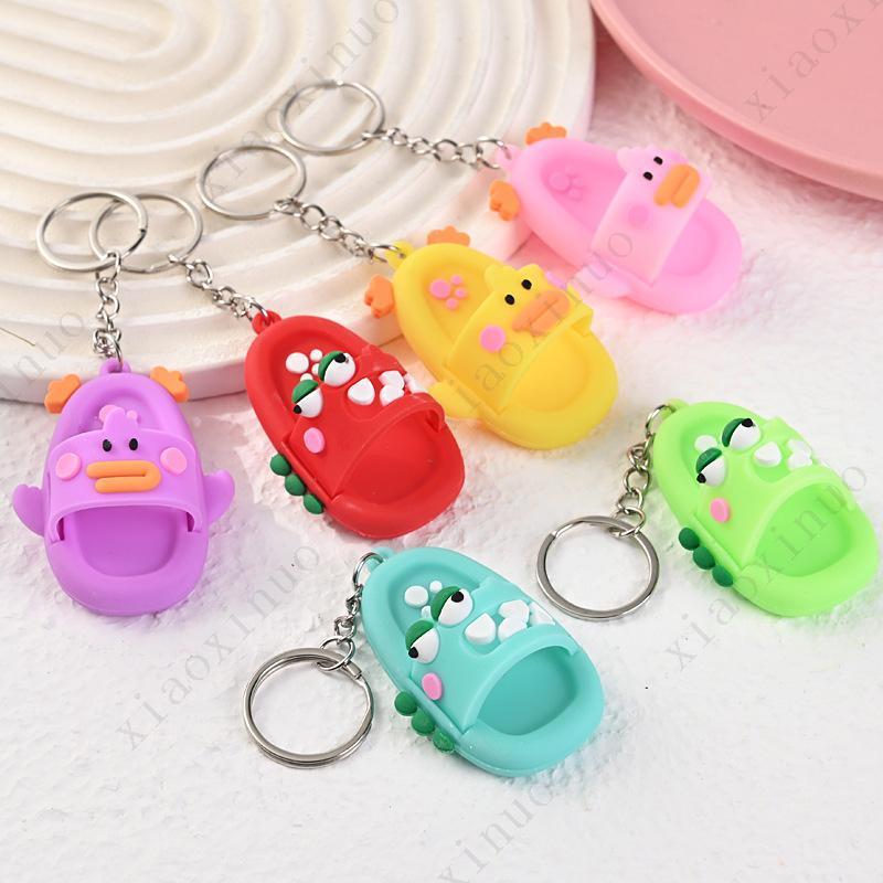 2024 new products new product ideas Bag pendant rubber keychain mini shoe keychain bag pendant souvenir gift shoes 3D keychain slippers