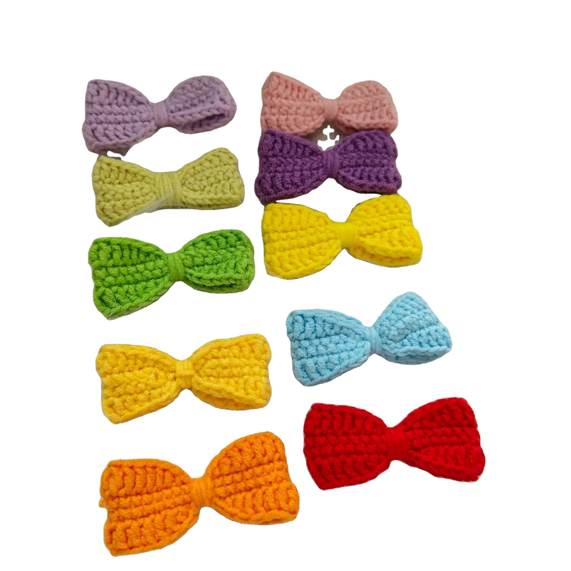 new product Handmade yarn crochet semi-finished products three-dimensional bow accessories items under 1 dollar