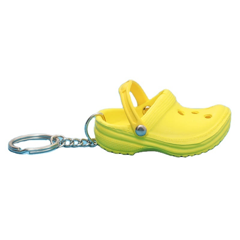 2024 new products new products 3D Fashion PVC Mini Crocs Slipper Keychain 3D Keyring Slippers For Promotional Gifts in stock sandals keychain