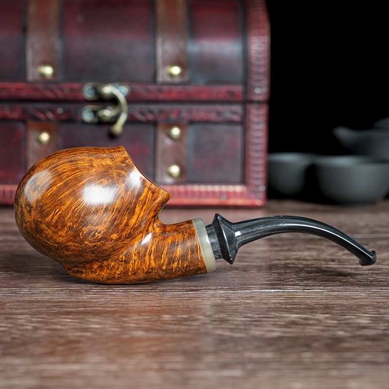 Handmade High Quality Men's Tobacco Pipe Cumberland Mouthpiece Smoking Pipes