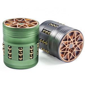 Cool Design Wholesale Herb Grinder Aluminium Alloy 63mm 4 Layers Tobacco Grinder