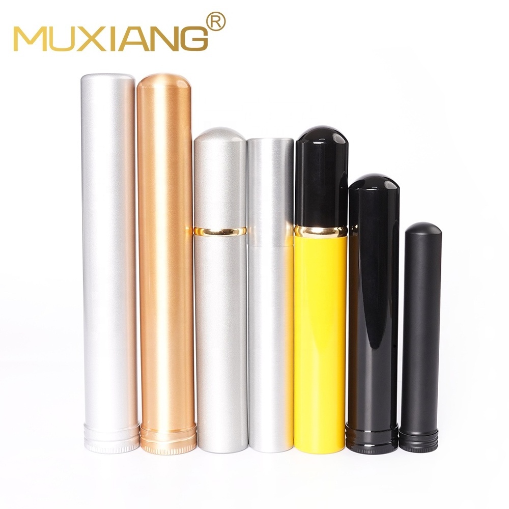 Wholesale Metal Aluminum Cigar Tubes Portable Humidor Case Cigar Packaging  Tubes