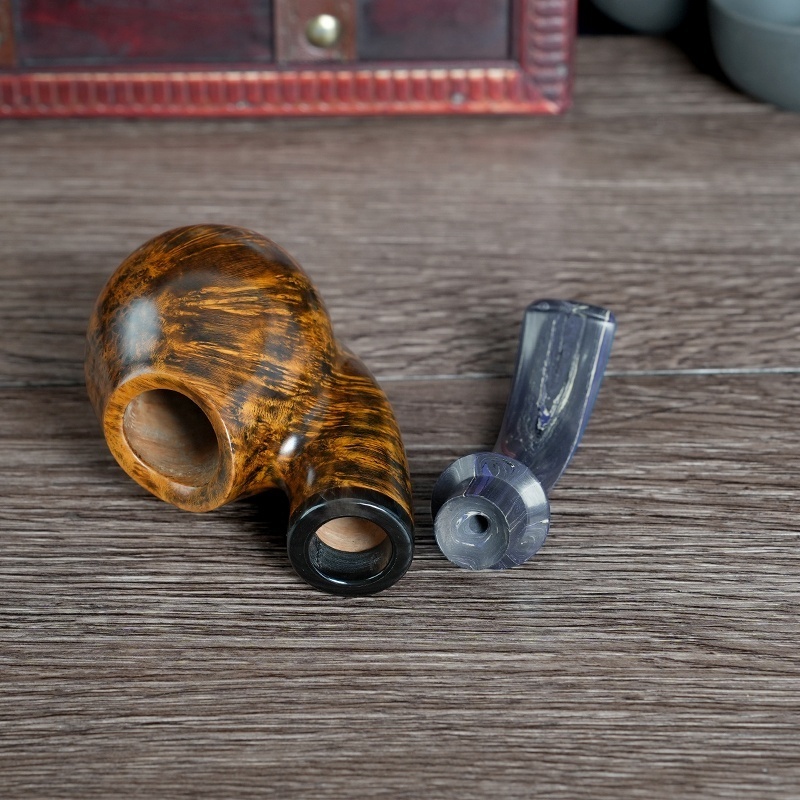 Handmade High Quality Men's Tobacco Pipe Cumberland Mouthpiece Smoking Pipes