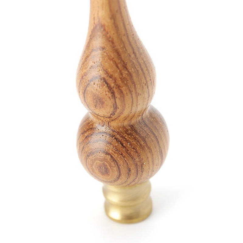 Natural Solid Wood Calabash Shape Smoking Holder Detachable Metal Filter Smoking Mouthpiece