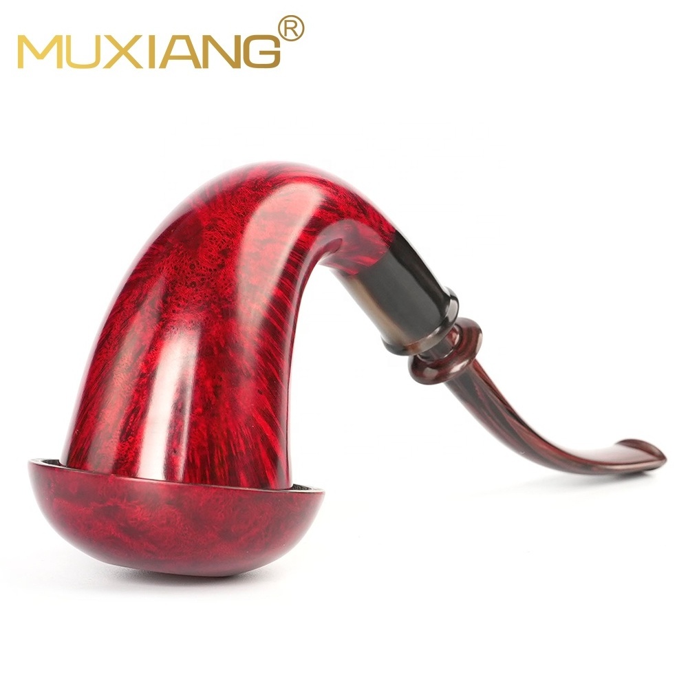 Premium Handmade Calabash Tobacco Pipe Big Bent Cumberland Mouthpiece Smoking Pipe