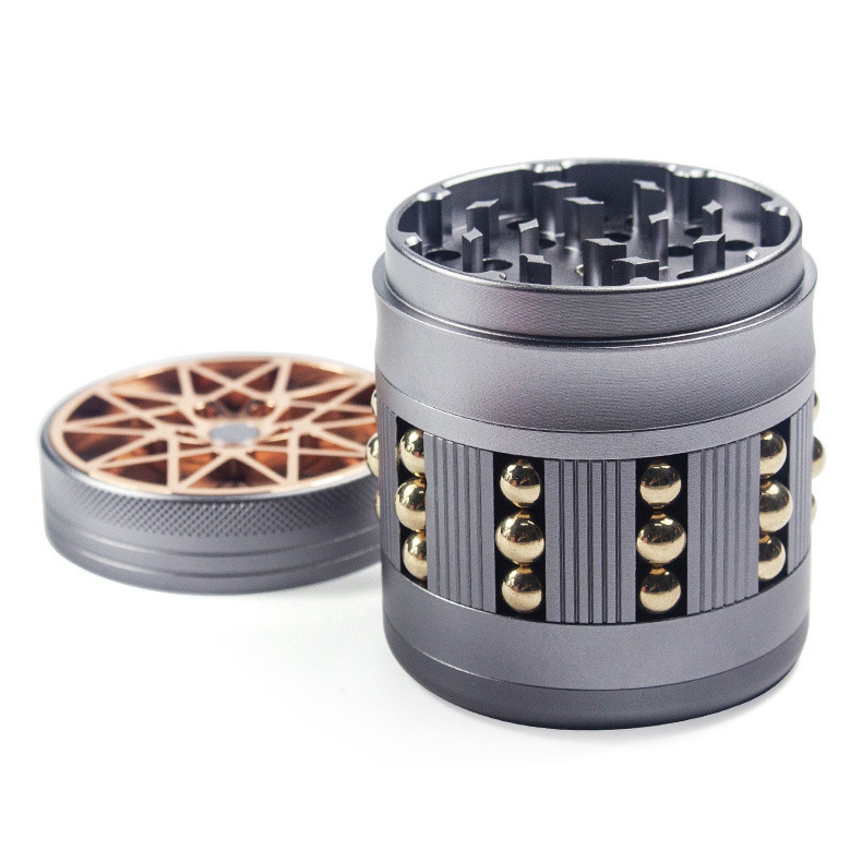 Cool Design Wholesale Herb Grinder Aluminium Alloy 63mm 4 Layers Tobacco Grinder