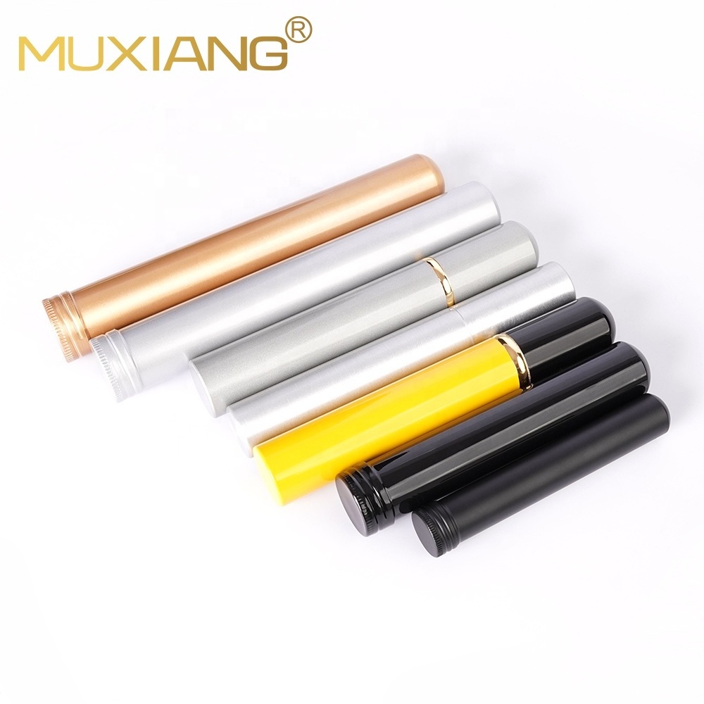 Wholesale Metal Aluminum Cigar Tubes Portable Humidor Case Cigar Packaging  Tubes