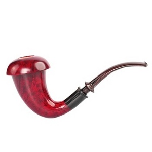 Premium Handmade Calabash Tobacco Pipe Big Bent Cumberland Mouthpiece Smoking Pipe