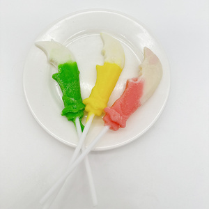 Hot Sale Knife-Shaped Cartoon Colorful Gummy Candy Lollipop Toys for Kids Jelly Sweet and Sweet Treats